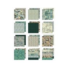 Tim Holtz Paper 8x8" - Palette Collection / Teal